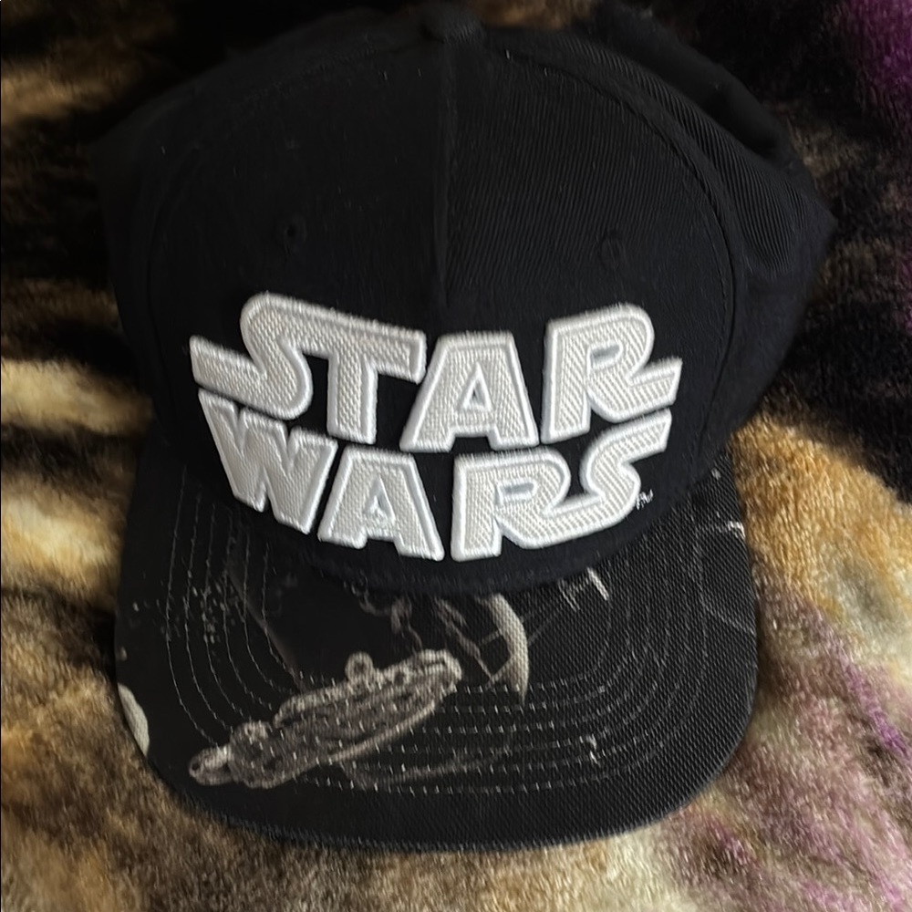 Star Wars Black and White Logo Cap